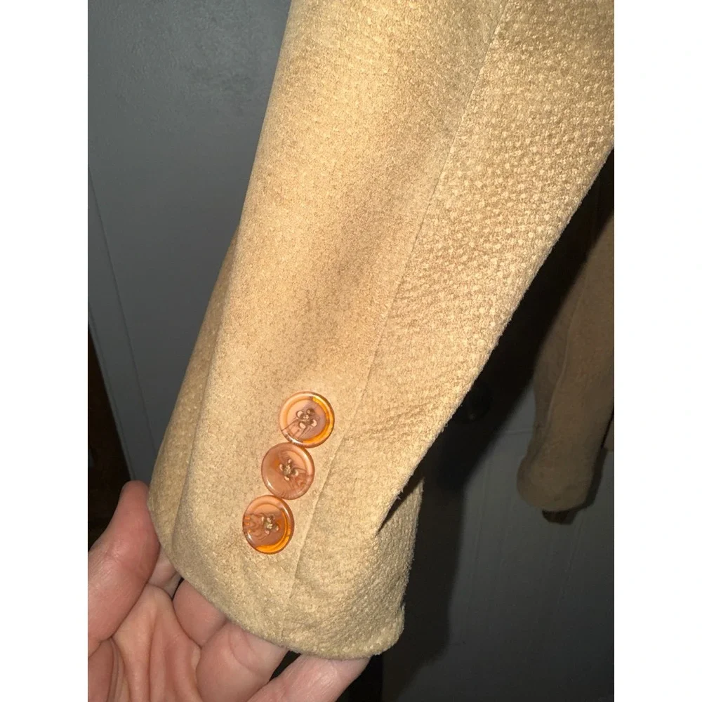 Scully Western Suede Leather Blazer Sport Coat Tan Embroidered Mens 48L